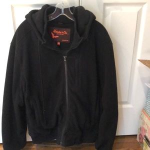 Hawke & Co fleece hoodie with faux fur lining